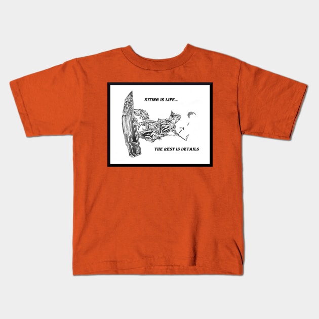 Windy Planet Kitesurfing Apparel Kids T-Shirt by Windy Planet Apparel